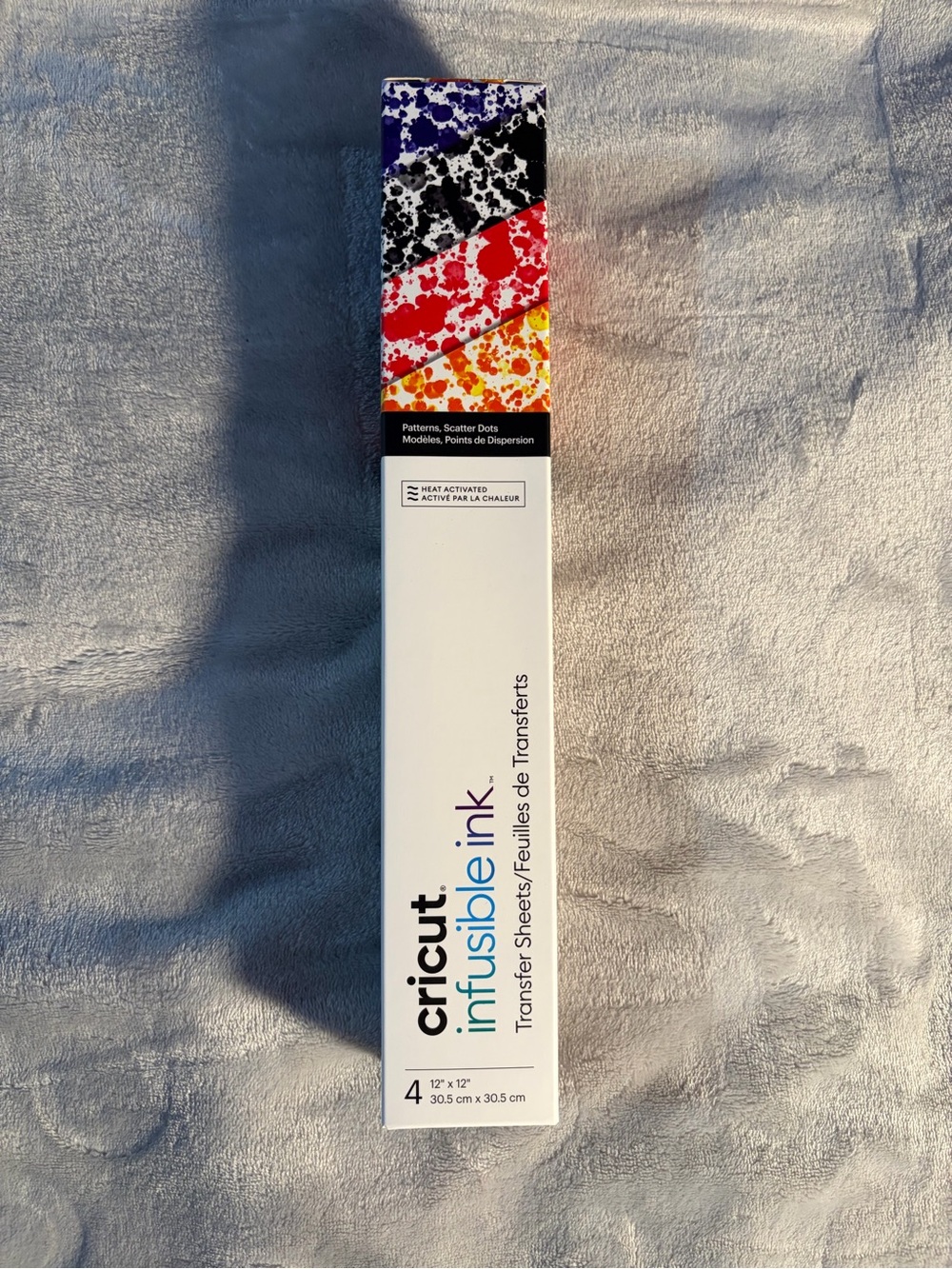 Cricut Infusible Ink Transfer Sheets - Blue, Black, Red, Yellow, Purple